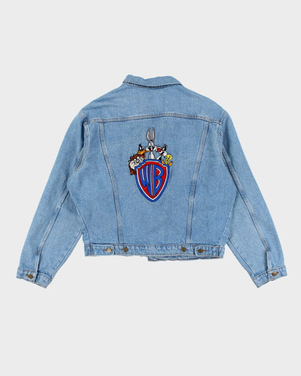 Vintage 90's ACME Looney Tunes Embroidered Denim Jacket - L