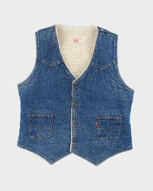 Levi's Orange Tab Sherpa Lined Sleeveless Jacket - L