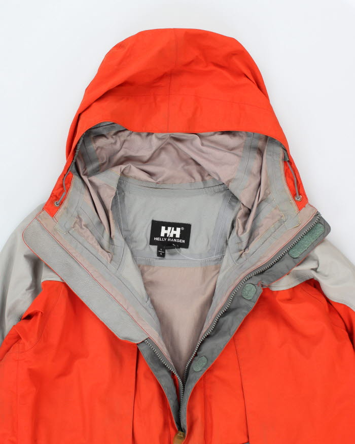 Vintage 90's Helly Hansen Multi Pocket Hooded Jacket - L