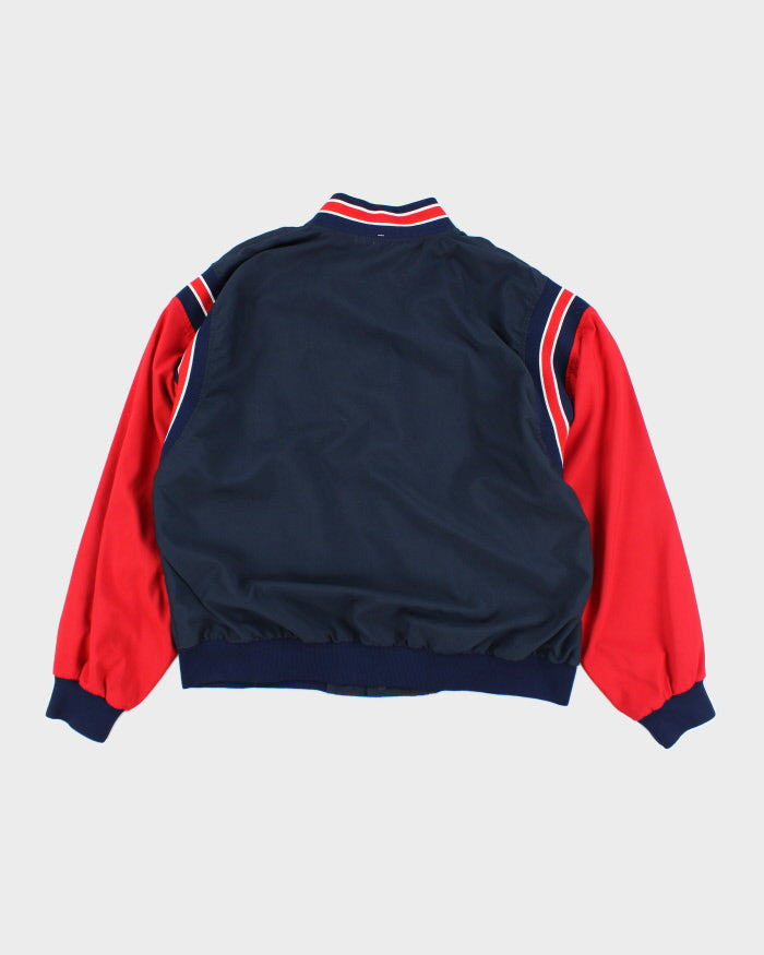 Vintage 90's Embroidered Lightweight Bomber Jacket - L