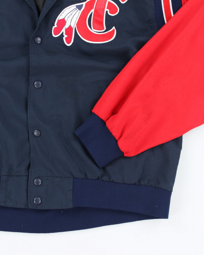 Vintage 90's Embroidered Lightweight Bomber Jacket - L
