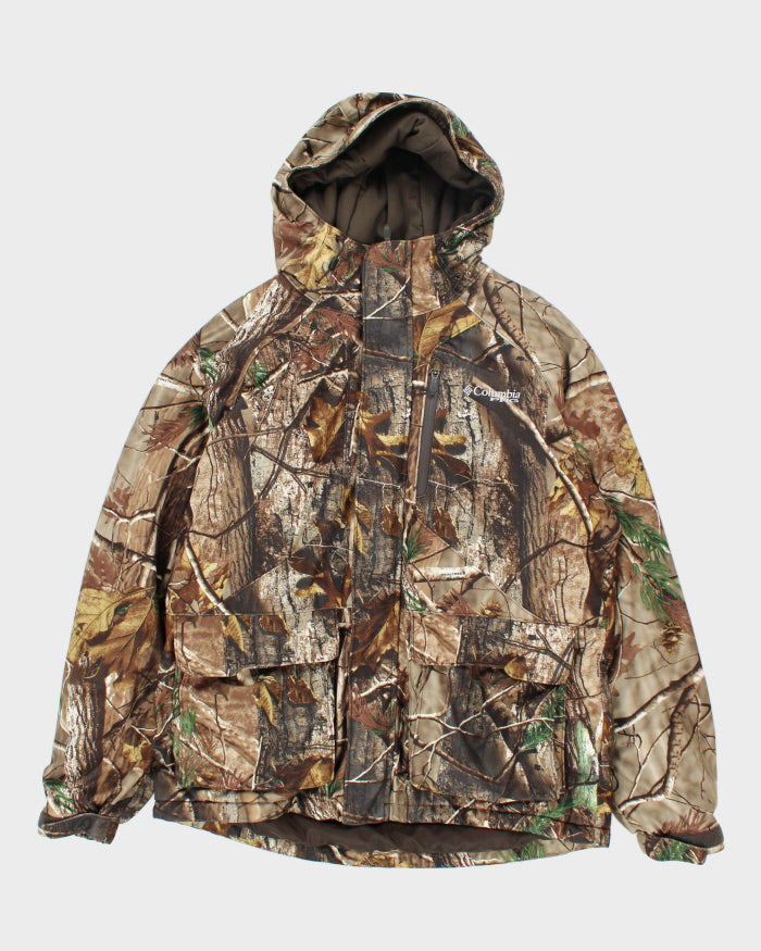 Columbia コロンビアhooded puffer jacket camo COLUMBIA POWDER LITE HOODED JKT BLACK MOD CAMO - Ski down jacket