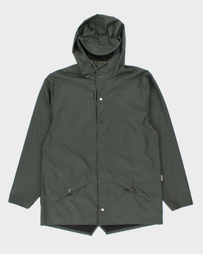 Vintage Rains Lightweight Hooded Waterproof Jacket - S