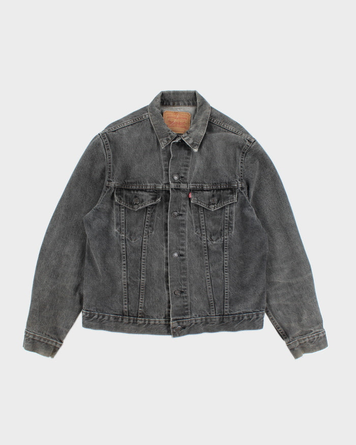Vintage 90's Levi's Grey Stone Wash Denim Jacket M