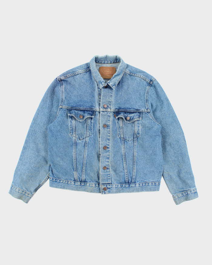 Vintage 80's Levi's Orange Tab Light Wash Denim Jacket - L – Rokit