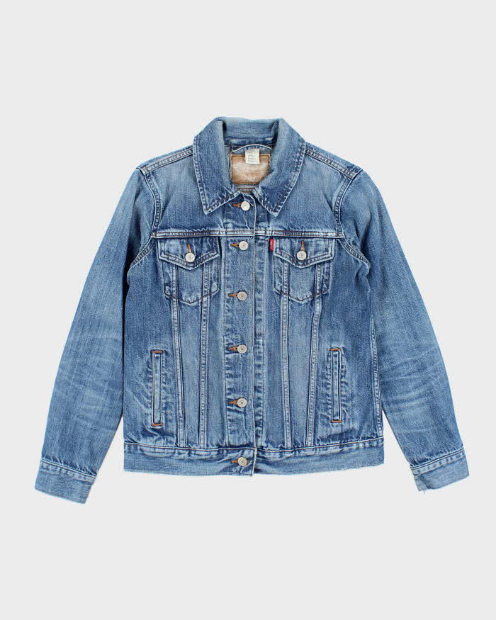 Veste En Jean Bleu Clair Levi's Taille S - Occasion Très Bon état - Denim - Fabriqué Au Sri Lanka