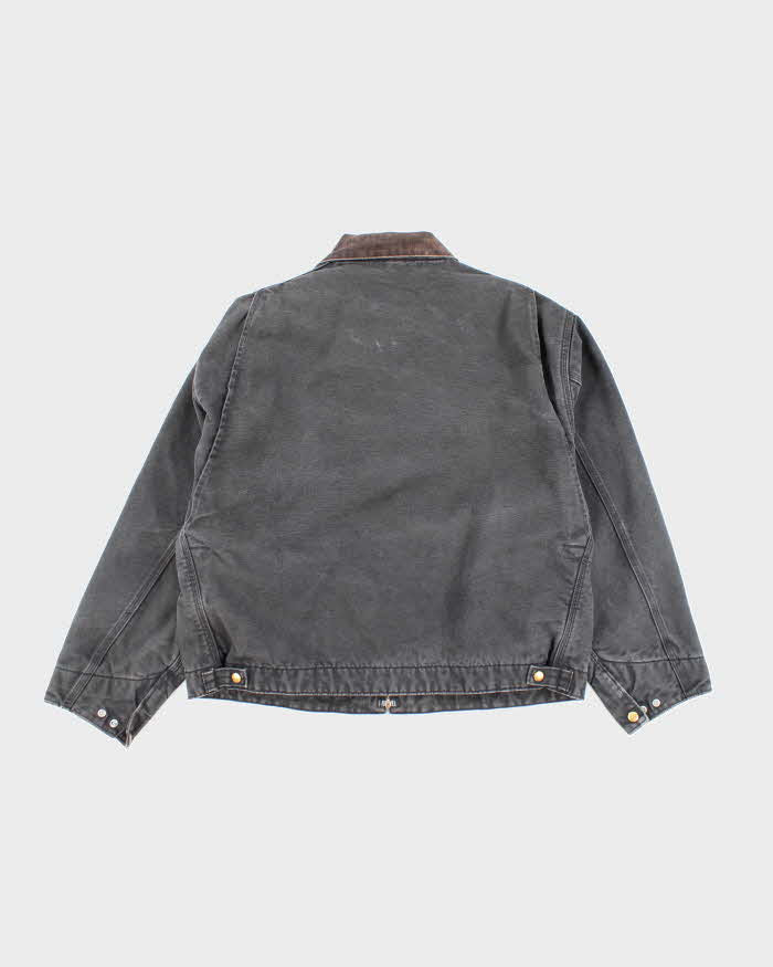 Vintage Carhartt J01 Embroidered Black Detroit Jacket - XL