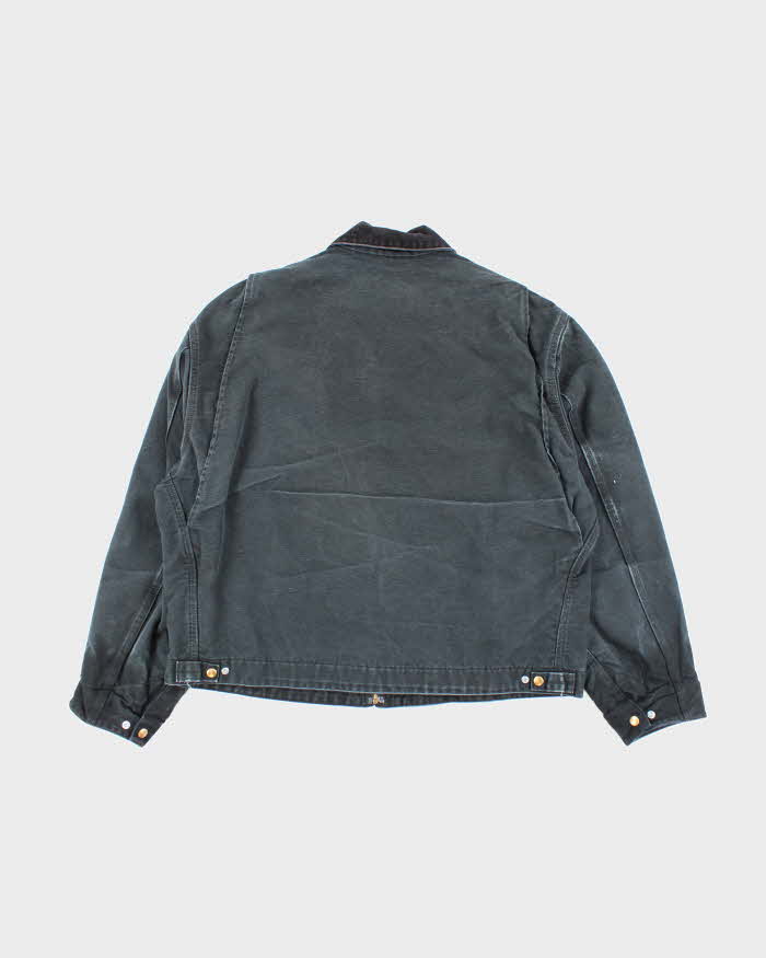 Vintage Carhartt J01 Embroidered Black Detroit Jacket - XL
