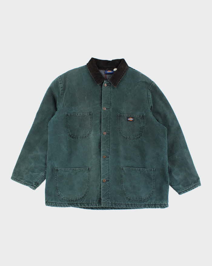 2000'S Dickies padded work jacket, men's size XL polyester navy blue type Vintage Second Hand