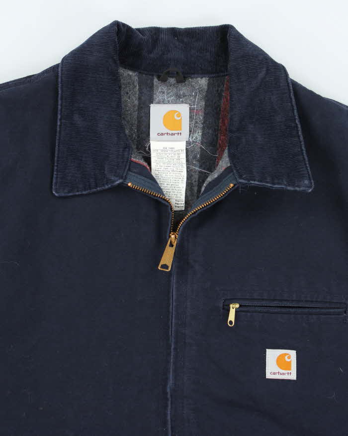 Vintage Carhartt J01 Navy Detroit Jacket - XL