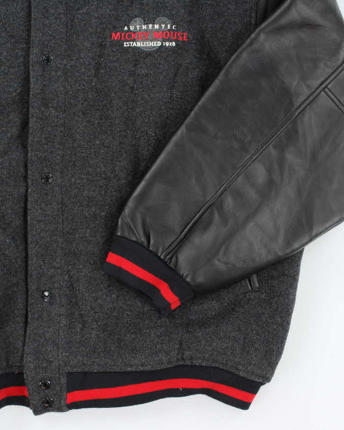Disney Mickey Mouse Wool Blend Bomber Jacket - XL