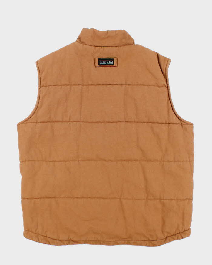 Vintage Dakota Flannel Lined Sleeveless Workwear Jacket - L