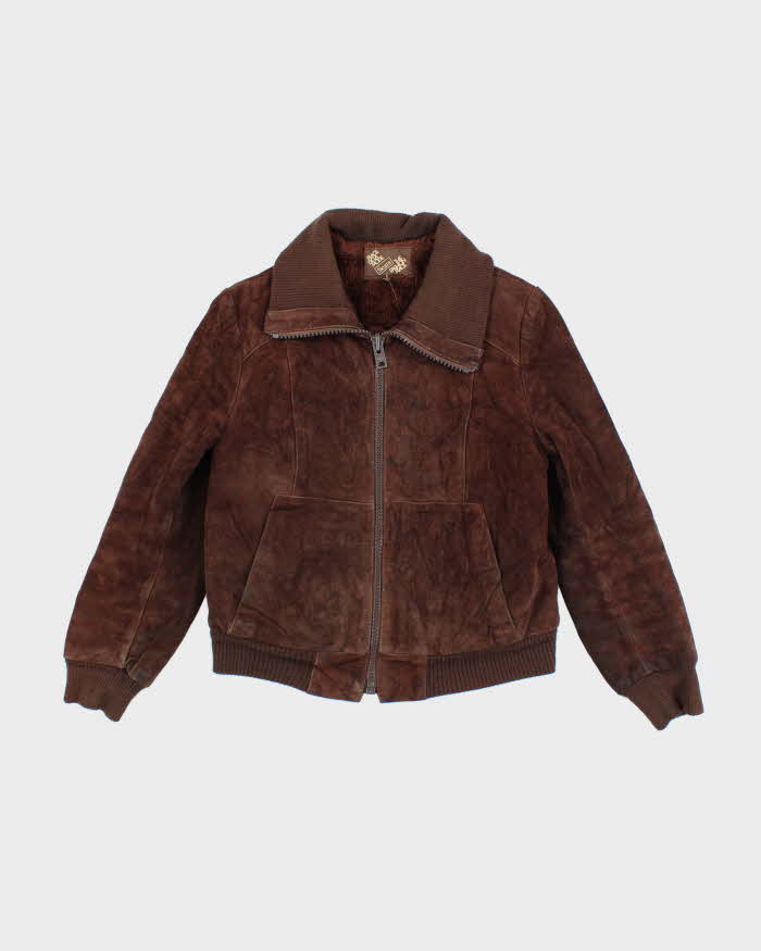 Vintage 80s Sears Suede Jacket - S