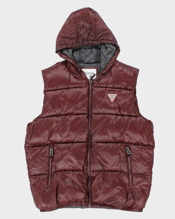 00s y2k archive guess fur down vest