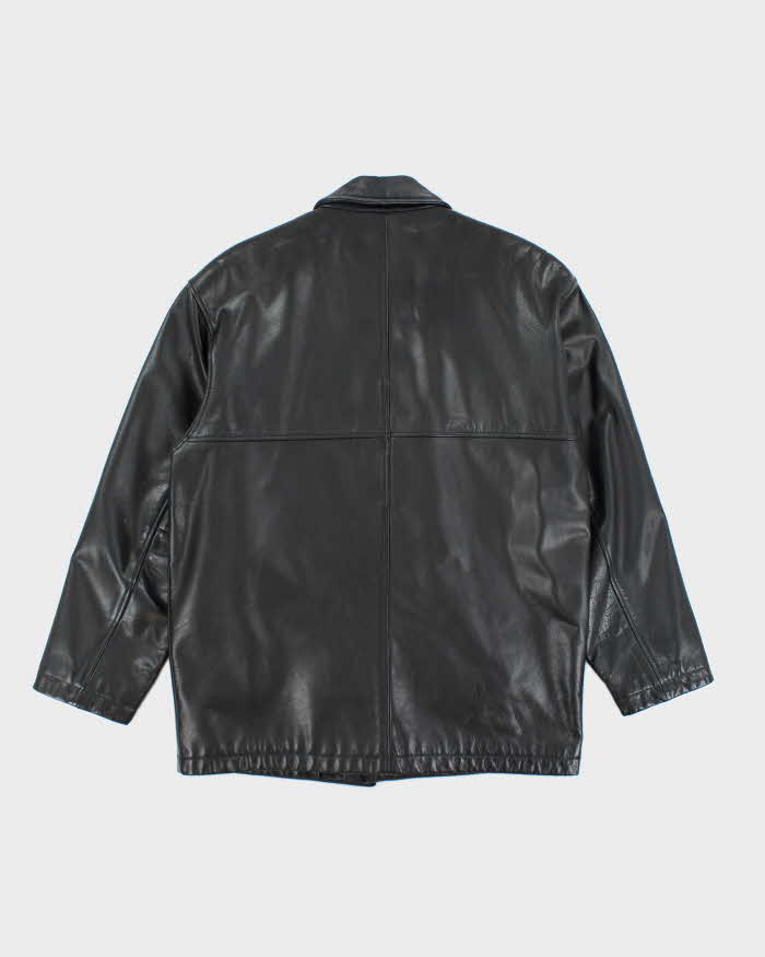 Vintage Danier Heavyweight Leather Button Up Jacket - L