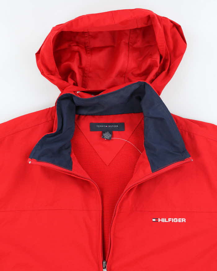 Vintage Tommy Hilfiger Red Waterproof Jacket - L