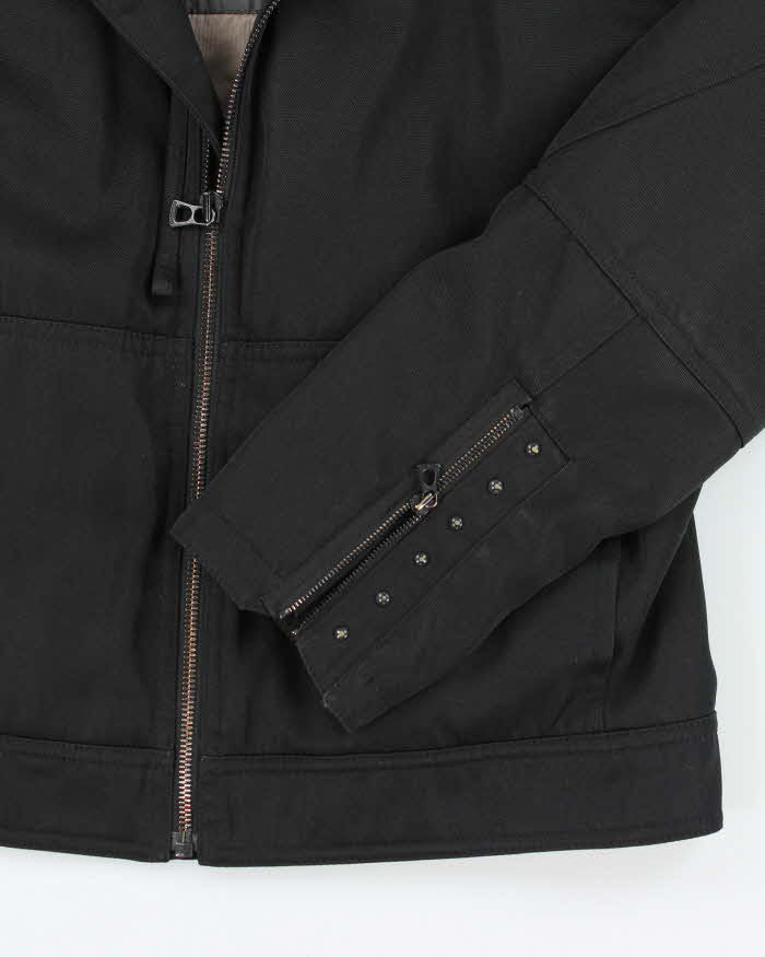 Vintage Y2K Hugo Boss Heavyweight Biker Jacket - L