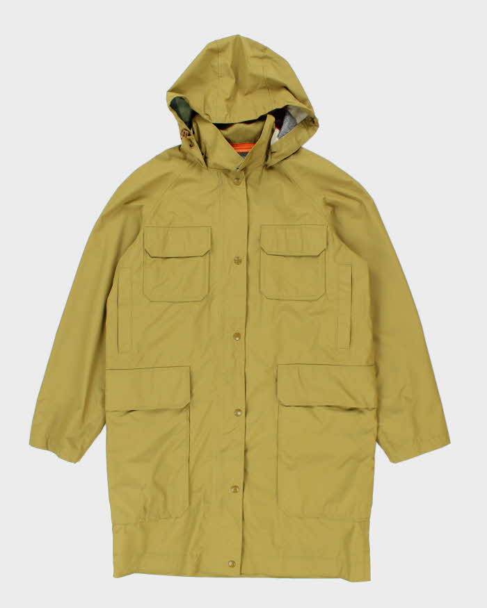 Vintage 90's Woolrich Waterproof Snap Button Long Coach Jacket - M