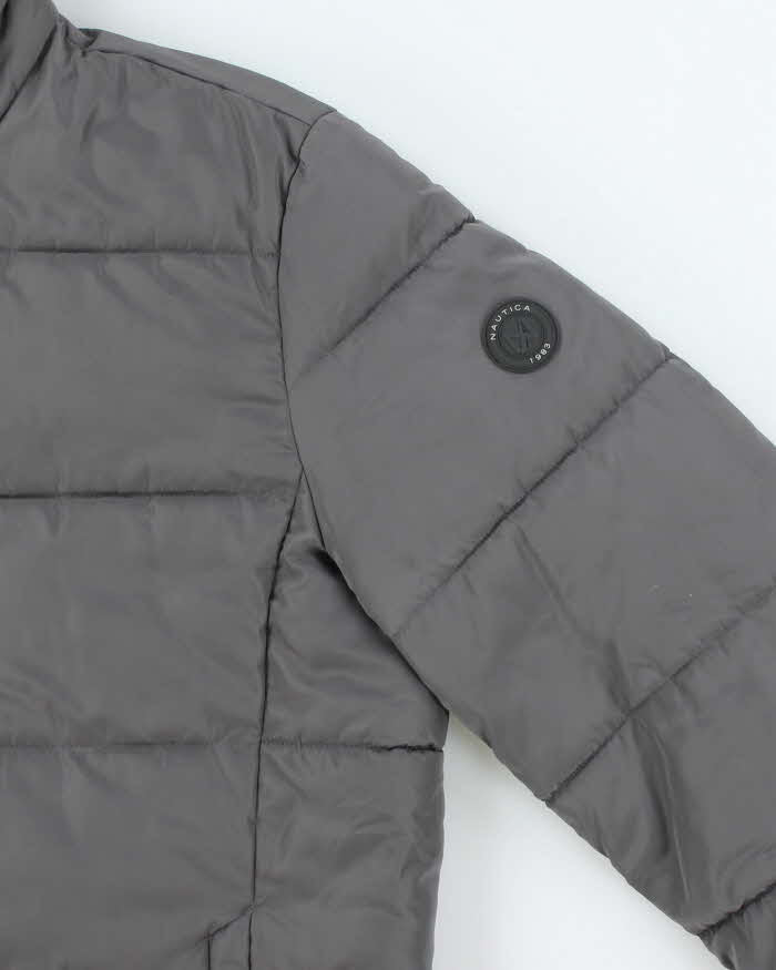 Vintage Nautica Hooded Puffer Jacket - M