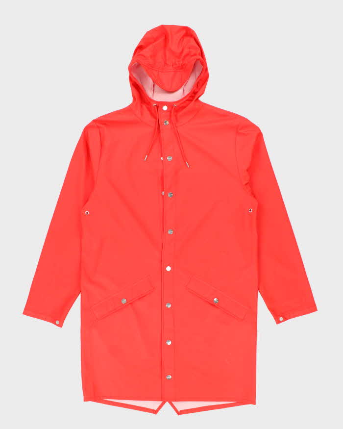 Vintage Rains Snap Button Hooded Rain Jacket - XS