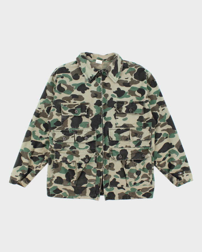 Vintage 90's Military Style Multi Pocket Harrington Jacket - L