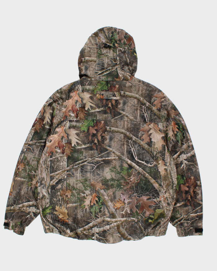 Vintage Y2K True Timber Hooded Real Tree Camouflage Jacket - XL