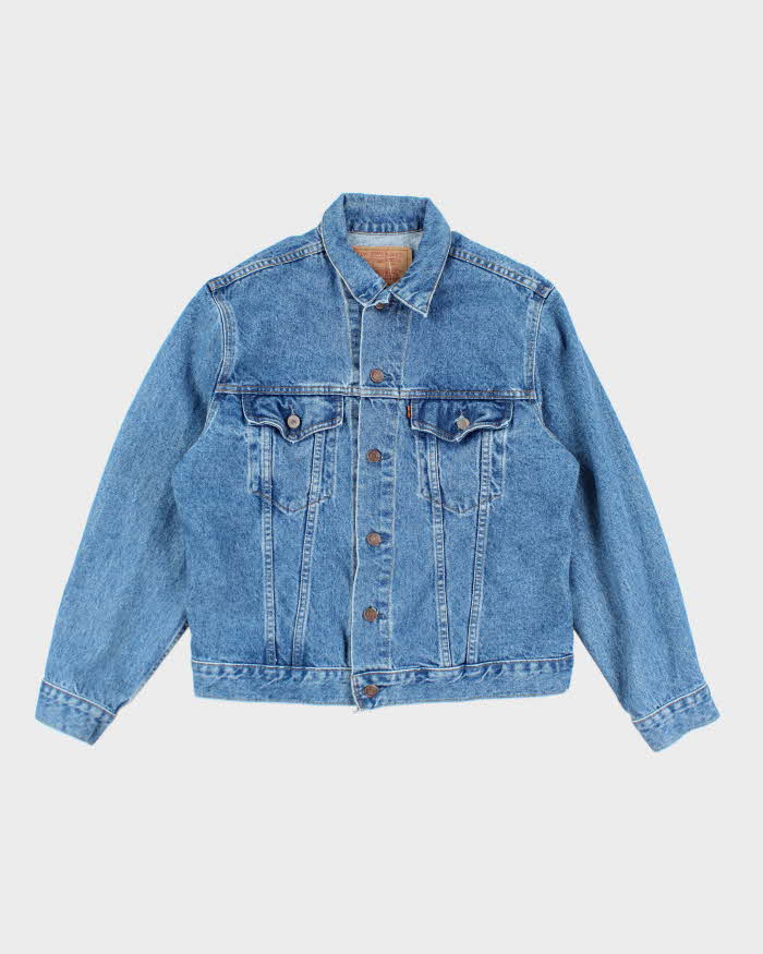 Vintage 80's Levi's Orange Tab Medium Wash Denim Jacket - M