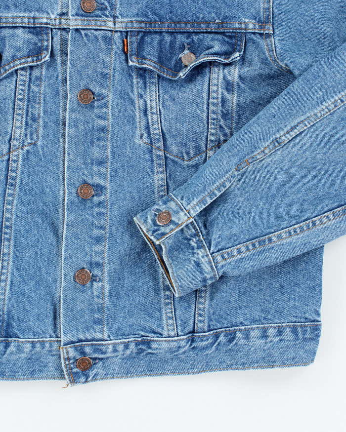 Vintage 80's Levi's Orange Tab Medium Wash Denim Jacket - M