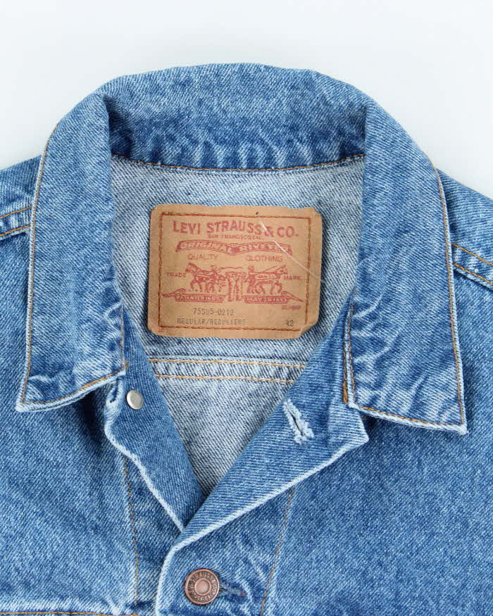 Vintage 80's Levi's Orange Tab Medium Wash Denim Jacket - M