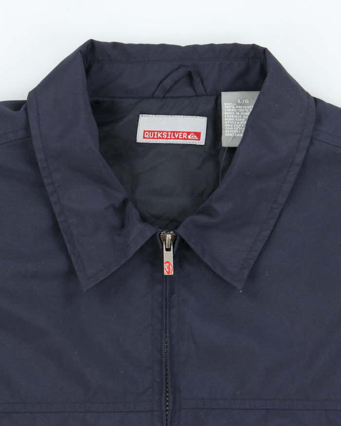 Vintage Y2K Quiksilver Zip Up Harrington Jacket - L