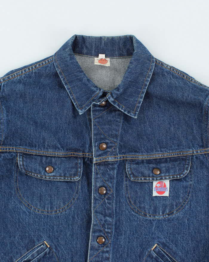 Vintage 80's GWG Scrubbies Dark Wash Denim Jacket - L