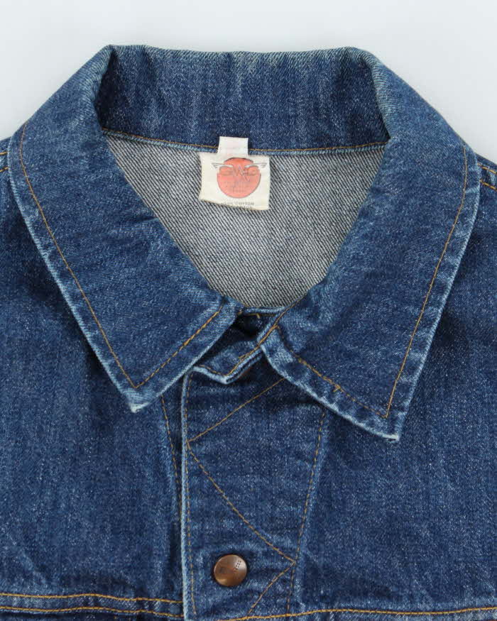 Vintage 80's GWG Scrubbies Dark Wash Denim Jacket - L
