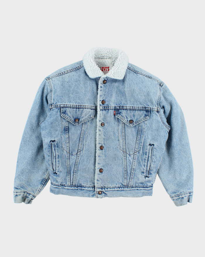 Vintage 80's Levi's Light Wash Insulated Denim Jacket - M
