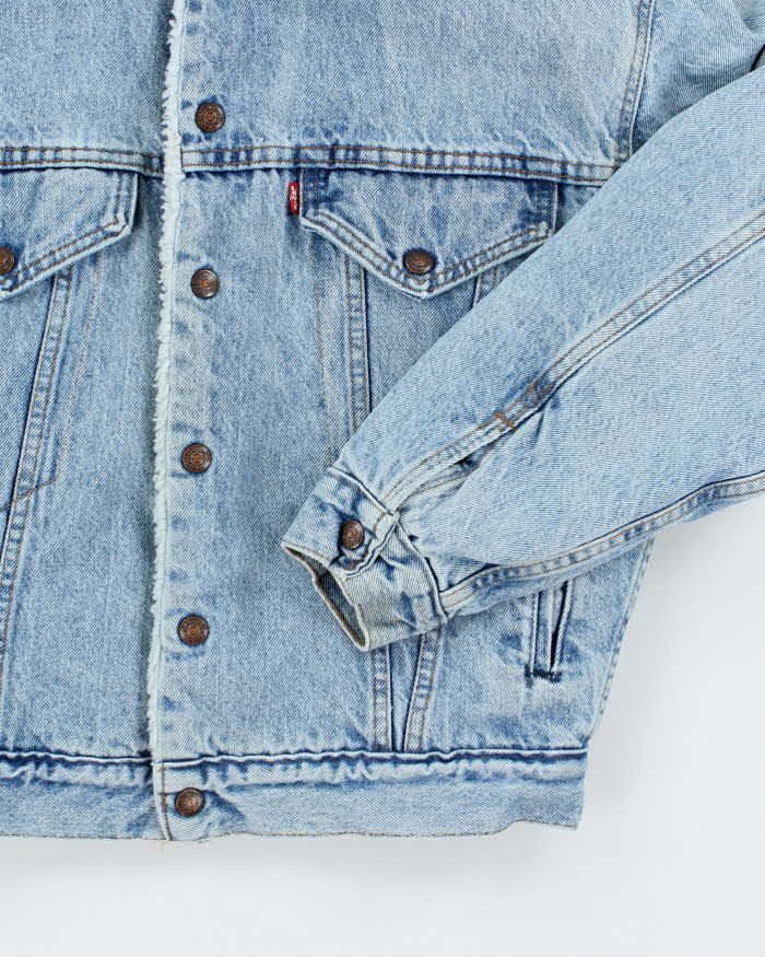 Vintage 80's Levi's Light Wash Insulated Denim Jacket - M