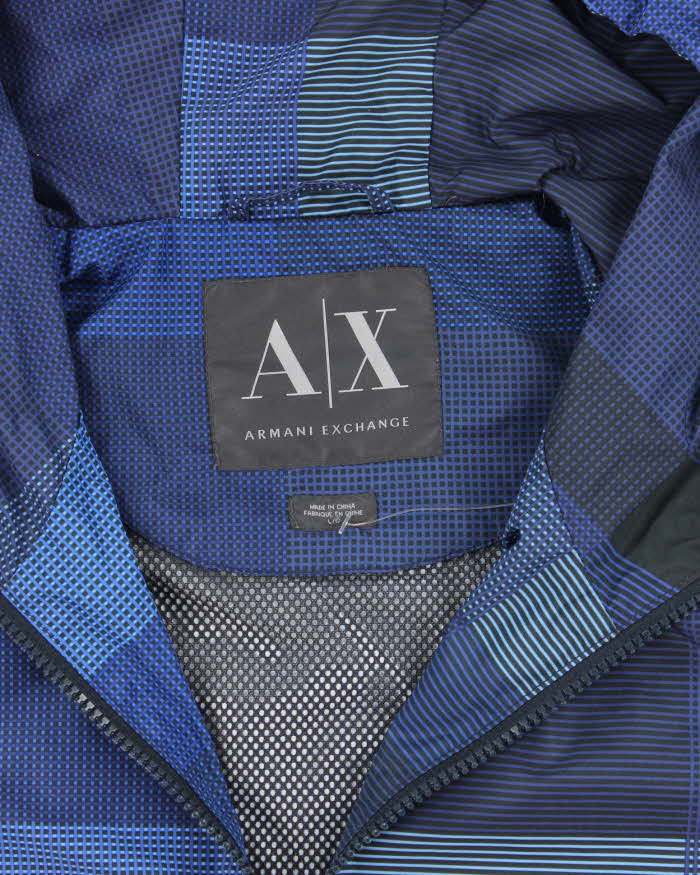 Vintage Armani Exchange Lightweight Hooded Anorak Jacket - L