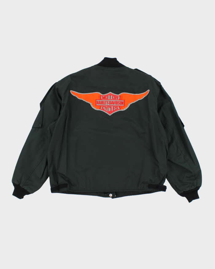 Vintage 90's Lightweight Military Style Bomber Jacket - L