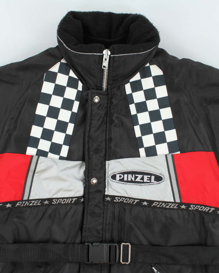 Vintage 90's Racing Style Insulated Bomber Jacket - XL