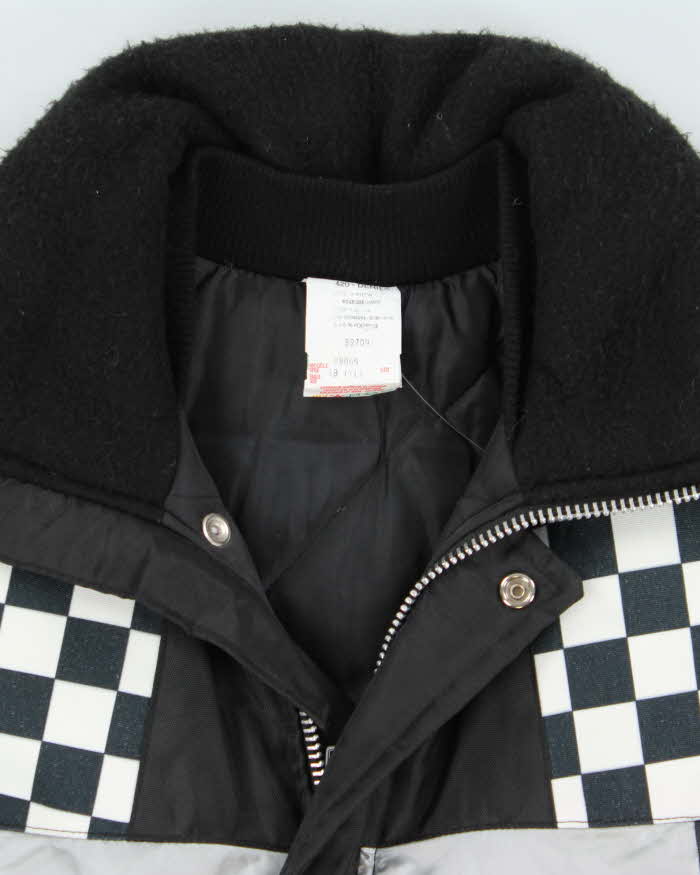 Vintage 90's Racing Style Insulated Bomber Jacket - XL