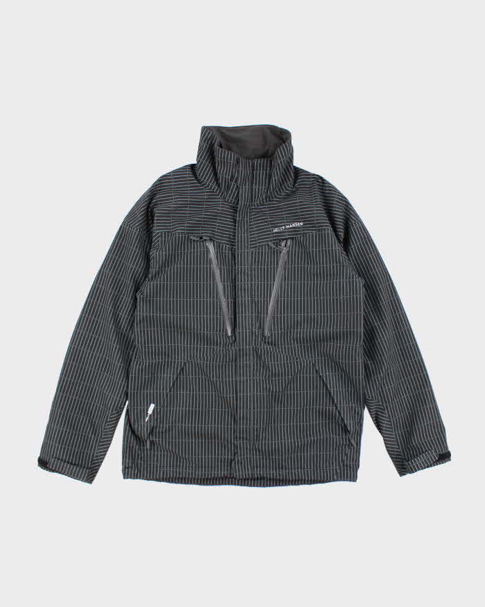 Vintage Y2K Helly Hansen Pin Stripe Insulated Ski Jacket - L