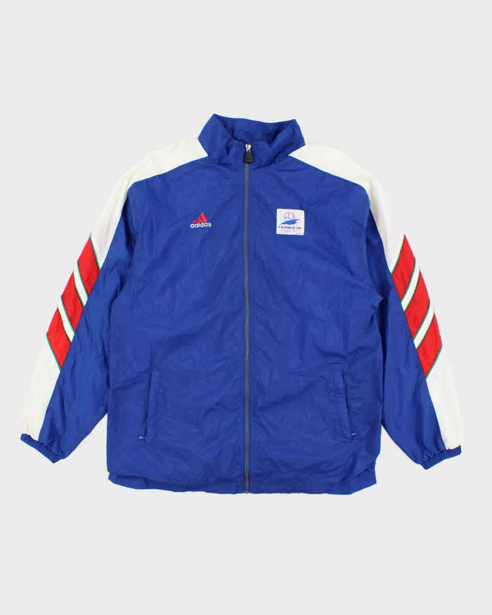 Vintage 90's Adidas France World Cup Team Italy Windbreaker Jacket M