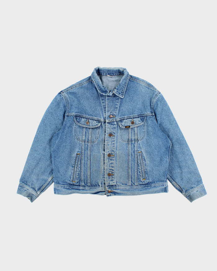 Vintage 90's Lee Oversized Medium Wash Denim Jacket - L – Rokit