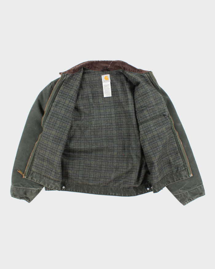 Vintage Carhartt Faded Green Lined Detroit Jacket - XL