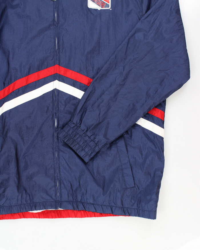 Vintage 2000's Mitchell & Ness New York Rangers Hooded Anorak Jacket - XXXL