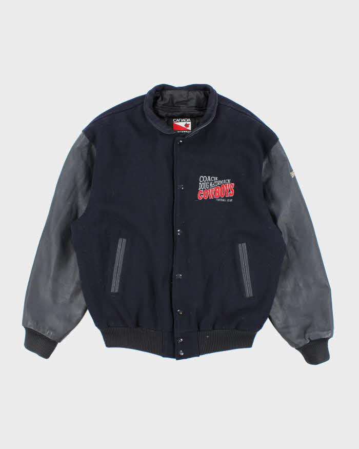 Men's Vintage 1990s Canada Sportswear Leather Varsity Jacket XL