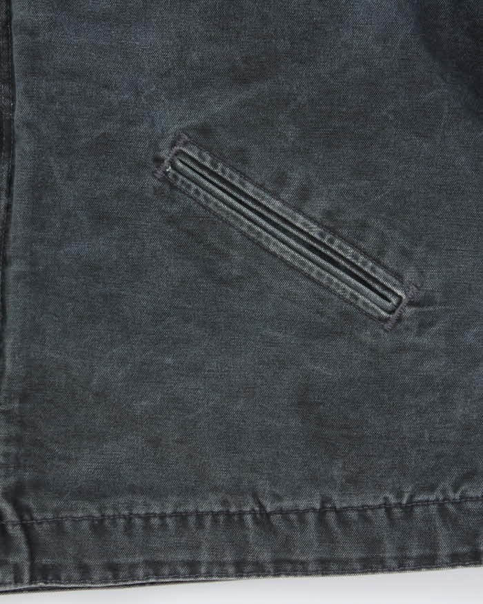 Vintage 2000s Black Faded Carhartt Detroit J97 Jacket - XL