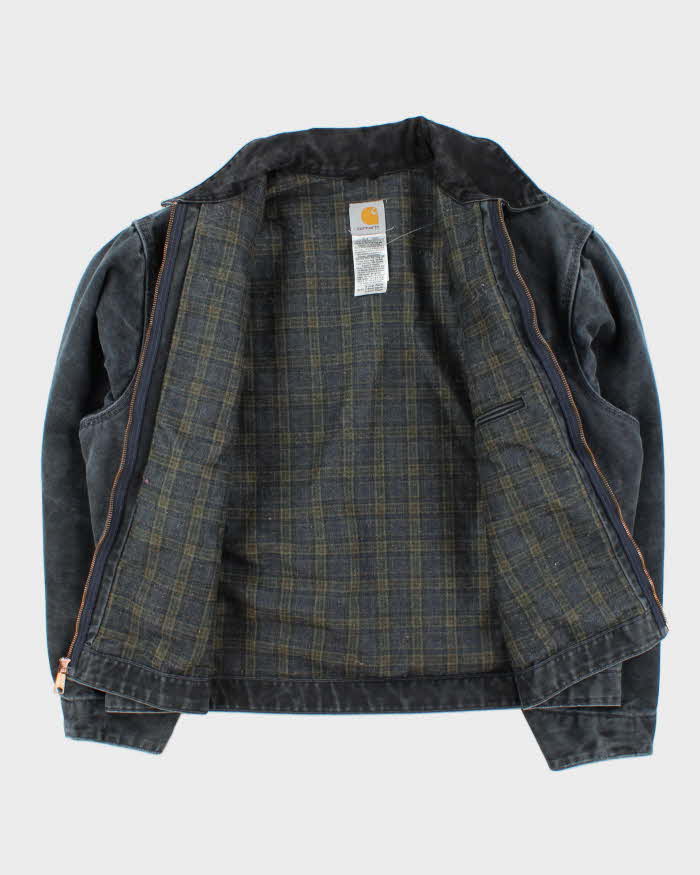 Vintage 2000s Black Faded Carhartt Detroit J97 Jacket - XL