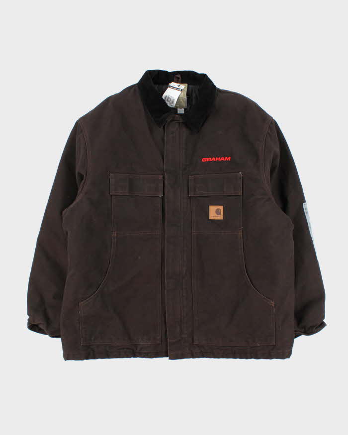 DSWT Carhartt C26 Brown Quilted Workwear Jacket -  XXL