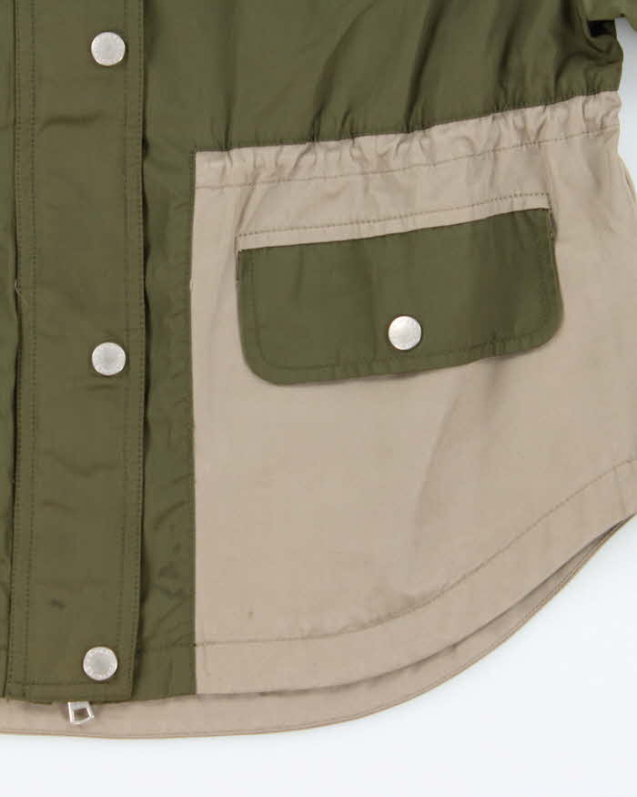 Spring 2014 Armani Exchange Short Sleeve Two Tone Zip Up Windbreaker Jacket - XS
