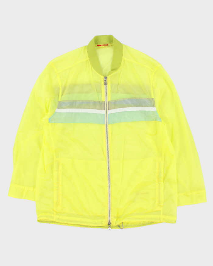 Vintage Y2K 00s Prada Sport Lightweight Transparent Bomber Jacket