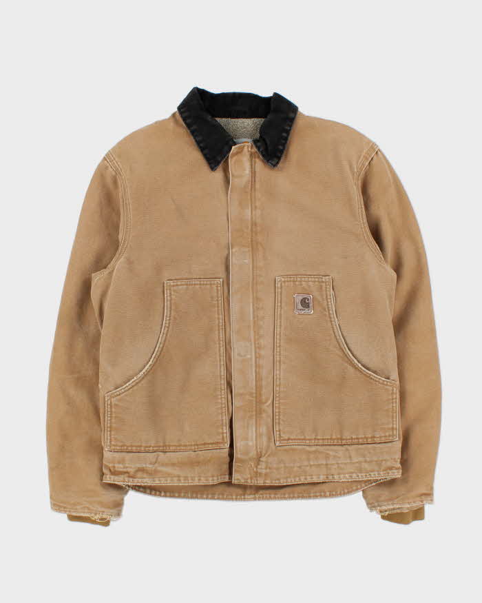 Vintage 00s Carhartt J164 Brown Sherpa Lined Oversized Workwear